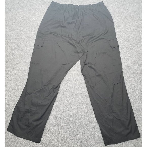 Rue21 Cargo Pants Womens Plus 2X Black High Rise Pockets Elastic Waist New - Picture 2 of 12